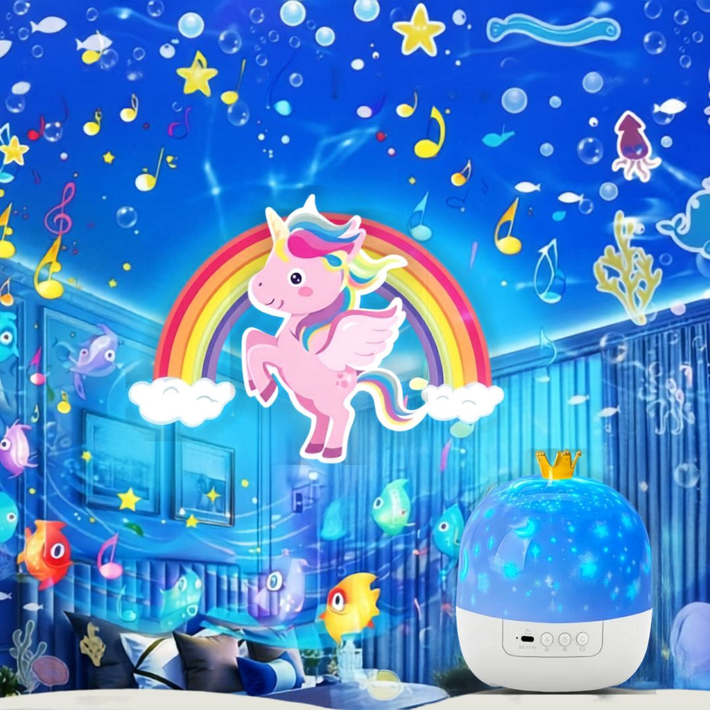 Lampada Proiettore Stellare 360° – 21 Pellicole per bambini