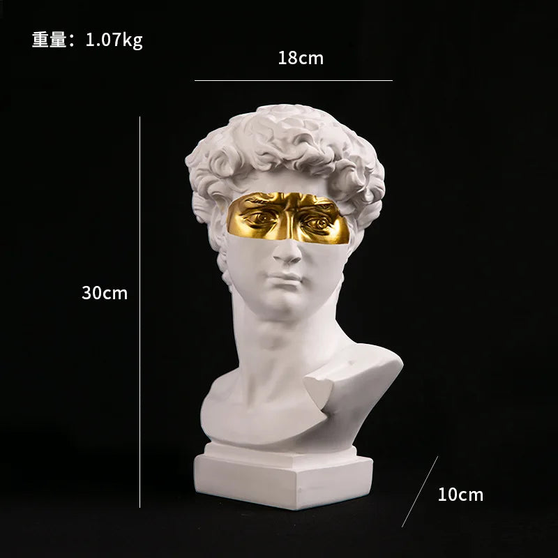 Busto di David in Resina – Arte Moderna per Decorazione Casa