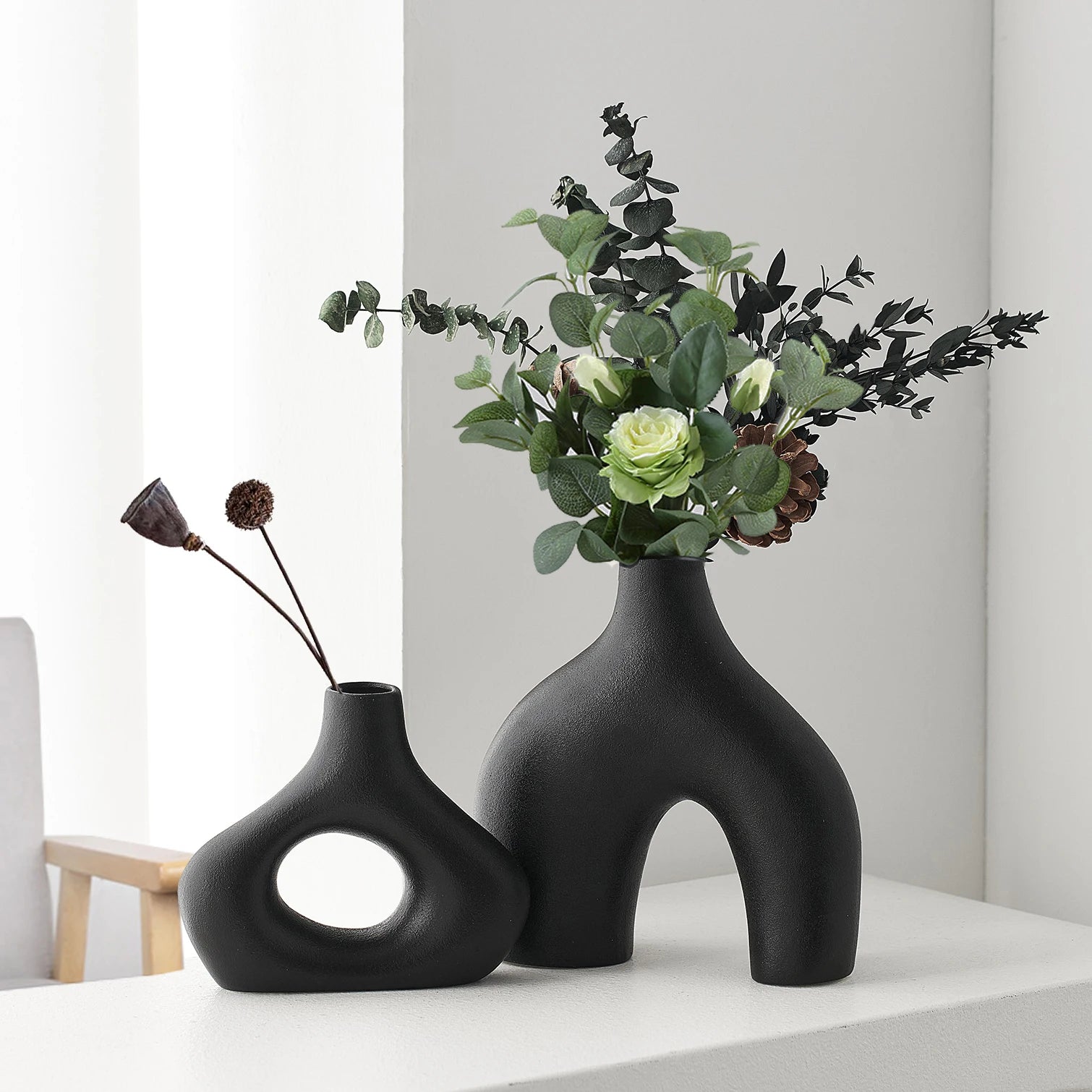 Vaso di Fiori Originale in Ceramica – Decorazione Moderna Stile Nordico