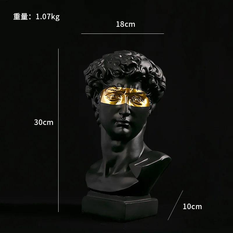 Busto di David in Resina – Arte Moderna per Decorazione Casa