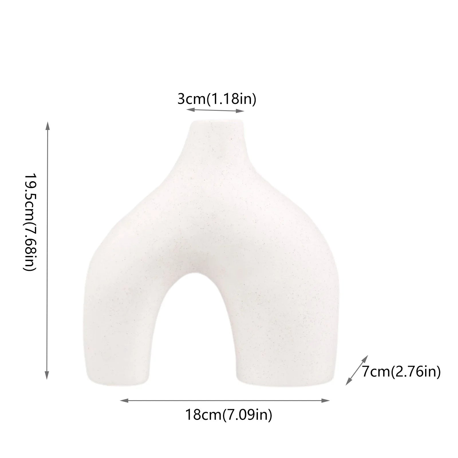 Vaso di Fiori Originale in Ceramica – Decorazione Moderna Stile Nordico