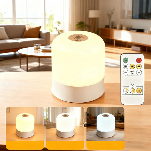 Lampada Notturna LED Touch Dimmabile – Ricaricabile o a Spina per Camera, Scrivania e Comodino
