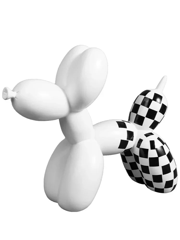 Scultura Cane Palloncino in Resina – Decorazione Creativa Moderna per Casa e Soggiorno