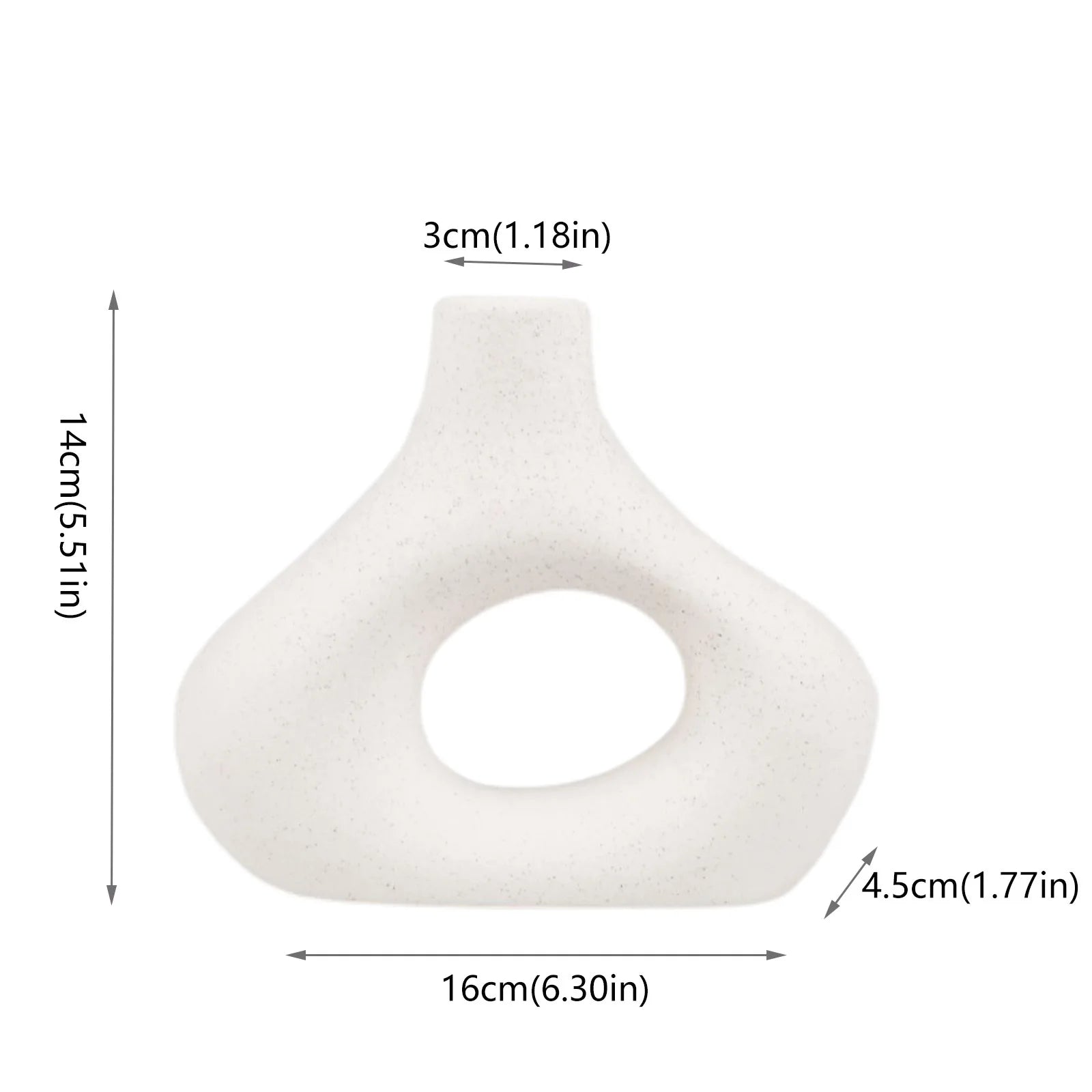 Vaso di Fiori Originale in Ceramica – Decorazione Moderna Stile Nordico
