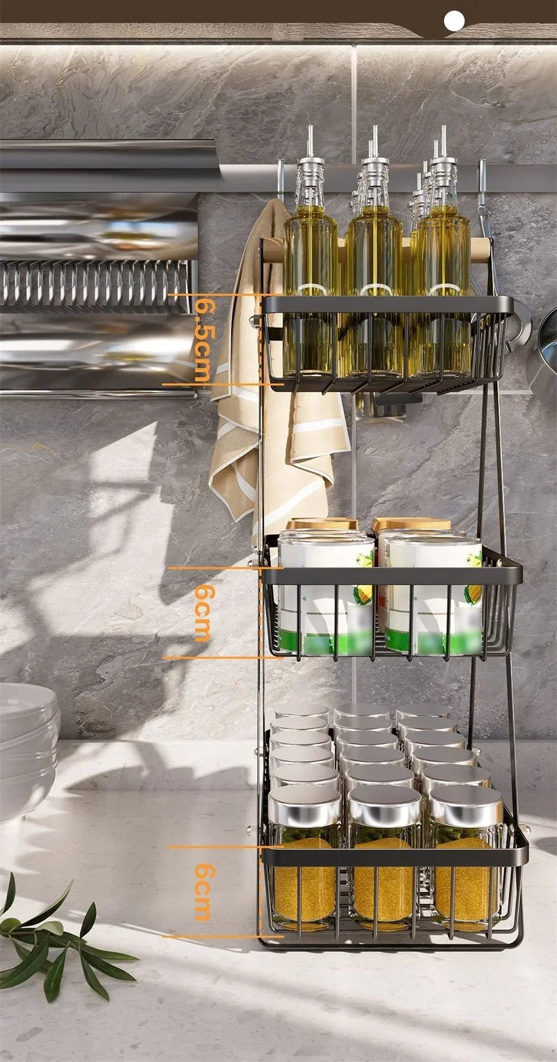 Cestino Portafrutta a 2/3 Livelli in Ferro – Portaoggetti da Cucina da Piano per Frutta, Pane e Snack